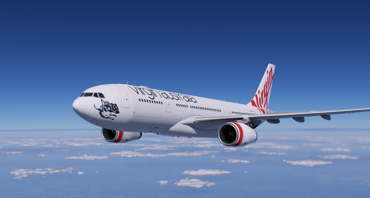 Virgin Australia A330-200 in flight